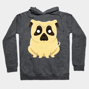 Chubby Cartoon Pug Hoodie